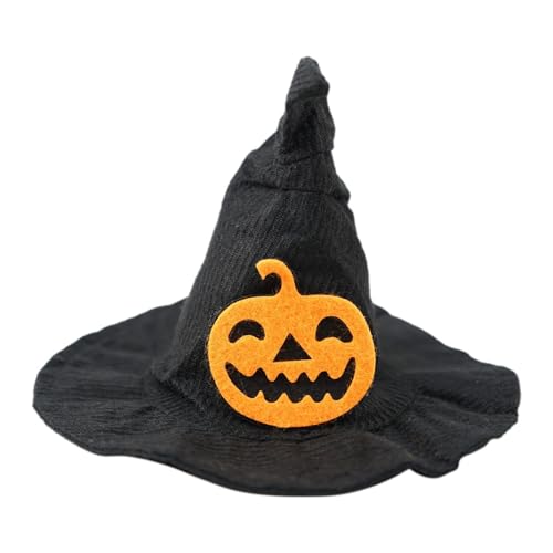 Dtaigou Katzenmütze Halloween,Halloween Haustiermütze, Fledermaus Design Hund Halloween Kostüm Hexenhut, Kein Haarausfall, gruseliger Kürbishut im Fledermaus-Design für mittelgroße Hunde als von Dtaigou