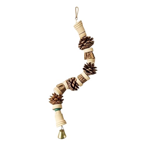 Dtaigou Papageienspielzeug, Ananas-Nuss Nagetoy für Vögel, Natürliche Kiefernzapfen-Spielzeuge Mit Kletterseil, Knabberaccessoires Für Nymphensittiche, Unzertrennliche & Aras Dtaigou Papageienspielzeug, Ananas-Nuss Nagetoy für Vögel, Natürliche Kiefernzapfen-Spielzeuge Mit Kletterseil, Knabberaccessoires Für Nymphensittiche, Unzertrennliche & Aras von Dtaigou