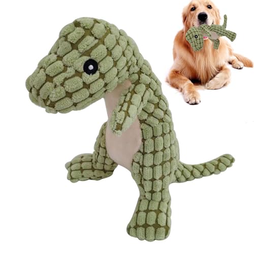 Dtaigou Plüschtier für Hunde, Kauspielzeug für Welpen | Lustiges Dinosaurier-Hundespielzeug aus Baumwollseil,Zahnreinigung, gewebte Beine, bissfest, Haustierbedarf für kleine, mittelgroße und große von Dtaigou