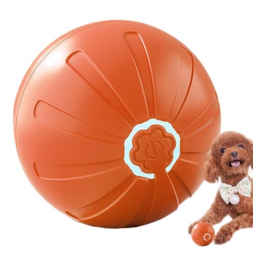 Dtaigou Schüttelnder Hundeball, vibrierender Hundeball, interaktiver Hundeball, wackeliges Ballspielzeug für Hunde, automatisch beweglicher Hundespielzeugball mit LED-Licht, für Hunde und Katzen von Dtaigou