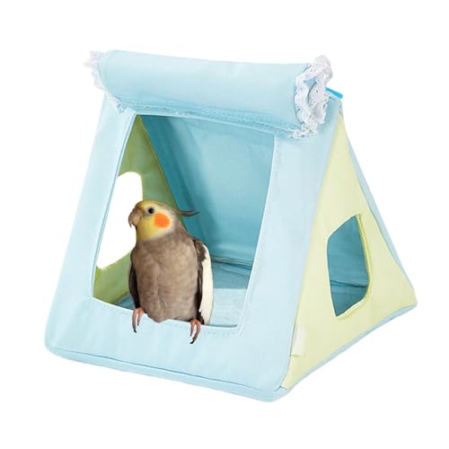 Dtaigou Seilennest, Vogelnest | SALAKEET Bed Cockatiel Hut VORBE Kage Hängematte,Haustier Hangable Bett Spielzeug Papageienhaus Accessoires für Conure, Wellensittiche, Lovebird von Dtaigou