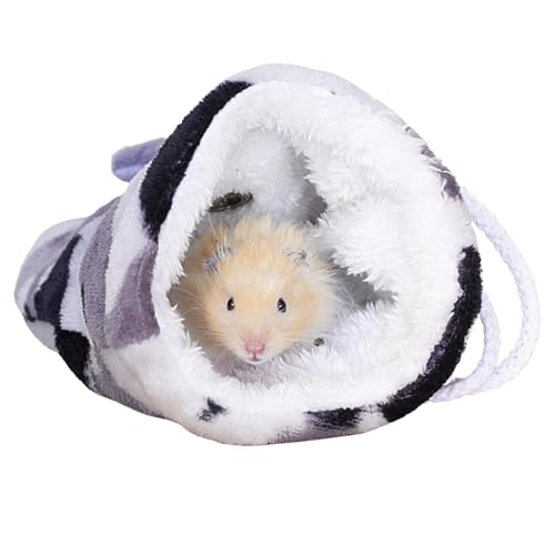 Dtaigou Zwerghamster-Schlafsack – warmes Hamsterbett – kleines Eichhörnchen-Schlafsack, Flanell, warme Mäuse, Chinchilla, Schlangennest von Dtaigou