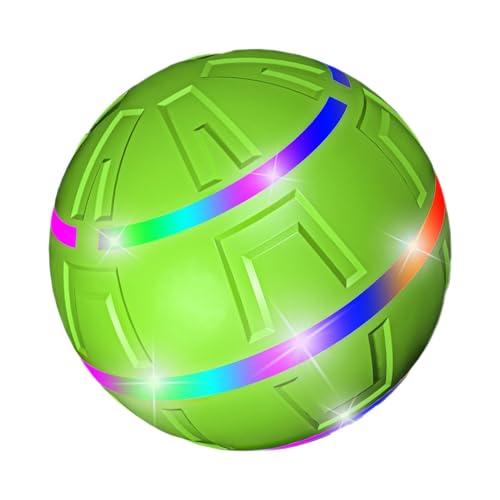 Fernbedienungs-Hundeballspielzeug – Welpenspielzeug mit LED-Lichtern – ferngesteuerter interaktiver Ball für verspielte Welpen, aktiviertes intelligentes Spinnballspielzeug gegen Langeweile im Innen von Dtaigou