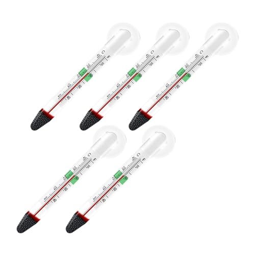 Dualoai 5 X Aquarium Thermometer für Süß Und Salzwasser Aquarien von Dualoai