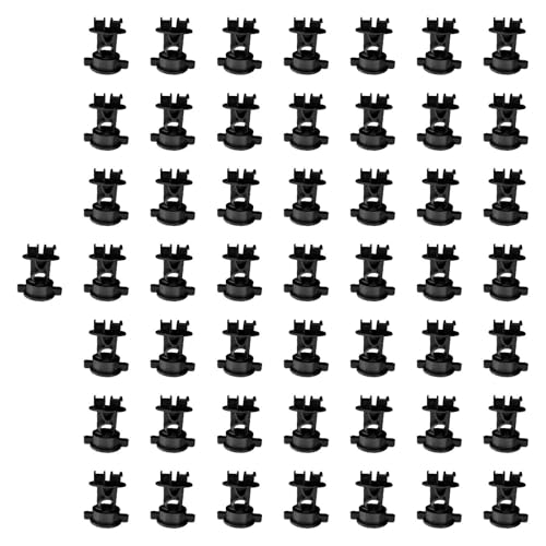 Dualoai 50x Elektrozaun Isolatoren Zaun Draht Clips Draht Isolatoren für Elektrische Zäune, Schwarz von Dualoai