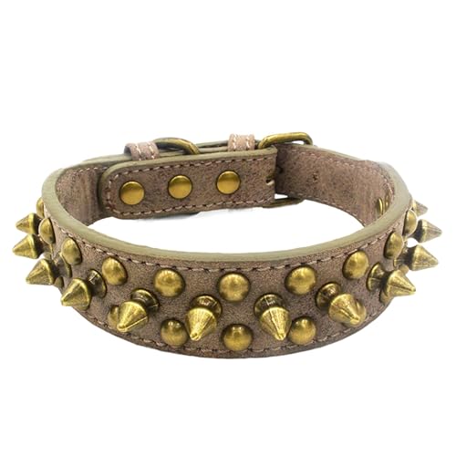 Dualoai Anti Hundehalsband, Verstellbares Hundehalsband Aus PU Zum Laufen, XS Grau von Dualoai