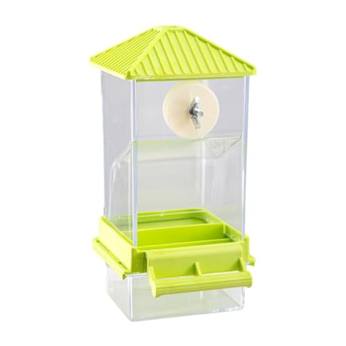 Dualoai Bird Feeder Automatic Food Container Papageifutter für Lovebirds Canary Cockatiel, GrÜn von Dualoai