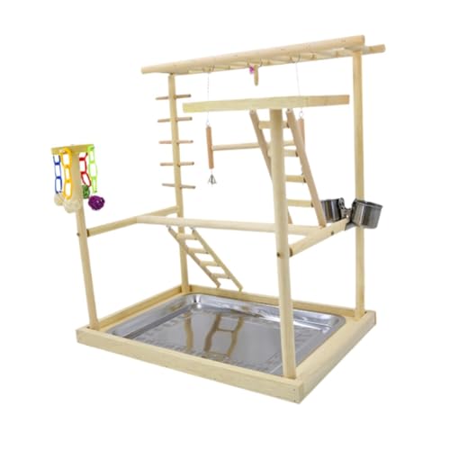 Dualoai Bird Playground Multifunktionaler Vogelspielständer für Lovebirds Cockatoo von Dualoai