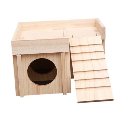 Dualoai Hamster Labyrinth Wood House Kabine Holzspielzeug für Lemmings Syrische Hamster Maus von Dualoai