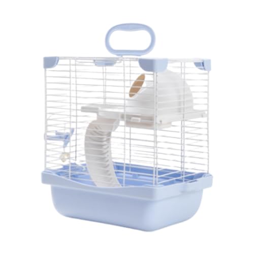 Dualoai Hamsterkäfig mit Etagen für Mäuse Und Ratten. Enthält Einen 19 X 23 X 28 cm Großen Futter Und Wassernapf, Blau Dualoai Hamsterkäfig mit Etagen für Mäuse Und Ratten. Enthält Einen 19 X 23 X 28 cm Großen Futter Und Wassernapf, Blau von Dualoai