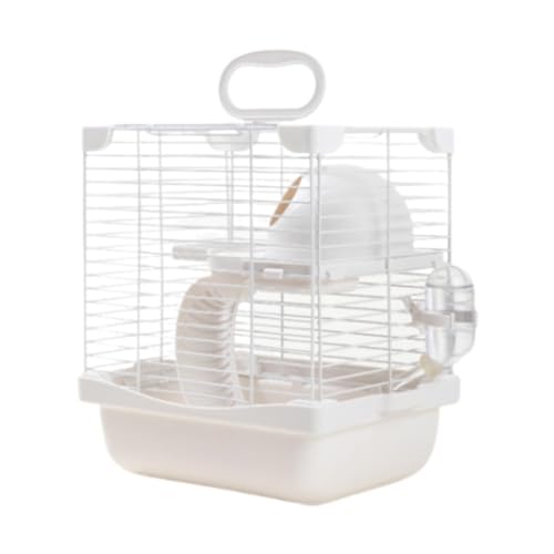 Dualoai Hamsterkäfig mit Etagen für Mäuse Und Ratten. Enthält Einen 19 X 23 X 28 cm Großen Futter Und Wassernapf, Weiß Dualoai Hamsterkäfig mit Etagen für Mäuse Und Ratten. Enthält Einen 19 X 23 X 28 cm Großen Futter Und Wassernapf, Weiß von Dualoai