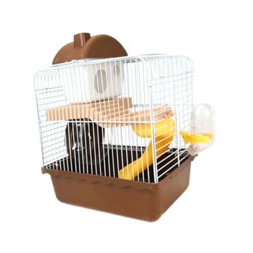 Dualoai Haustierträger für Kleine Tiere, 9,06 "x6.69 X11.81 Käfig für Hamster Und Eichhörnchen, Braun von Dualoai