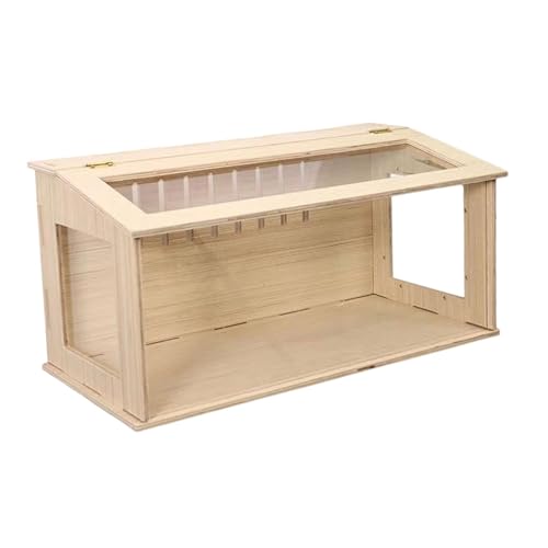 Dualoai Holzkäfig für Hamster Und Kleintiere mit zu öffnendem Deckel Zum Füttern, Klare Seiten 40cm Dualoai Holzkäfig für Hamster Und Kleintiere mit zu öffnendem Deckel Zum Füttern, Klare Seiten 40cm von Dualoai