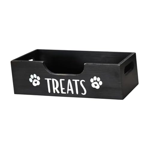 Dualoai Hund Behandeln Container Haustier Pet Accessoires Hunde Behandlungshalter Katze Hundebehandlung Organisator, Schwarz von Dualoai