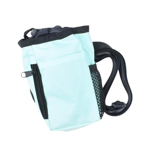 Dualoai Hunde Training Beutel Snack Lagerung Träger Halter Kordelzug Hunde Leckerli Beutel Training Tasche, Grün von Dualoai