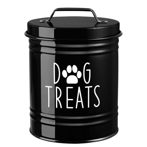 Dualoai Hundefutter Aufbewahrungsbehälter für Tierbesitzer, Organizer mit Großer Kapazität Und Metallgriff, Schwarz Dualoai Hundefutter Aufbewahrungsbehälter für Tierbesitzer, Organizer mit Großer Kapazität Und Metallgriff, Schwarz von Dualoai