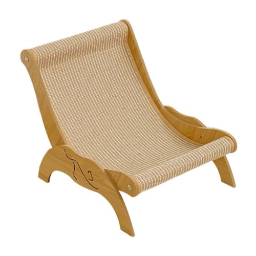 Dualoai Katzenkratzer Lounge Bett Katzensofa Stuhl Cat Crocker Stuhl für Innenkatzen, 39x57x35cm von Dualoai