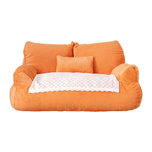 Dualoai Katzensofa, Haustierliege, Selbstwärmendes Schlafsofa, Haustier Couchbett für Kätzchen Aller Rassen, XL von Dualoai