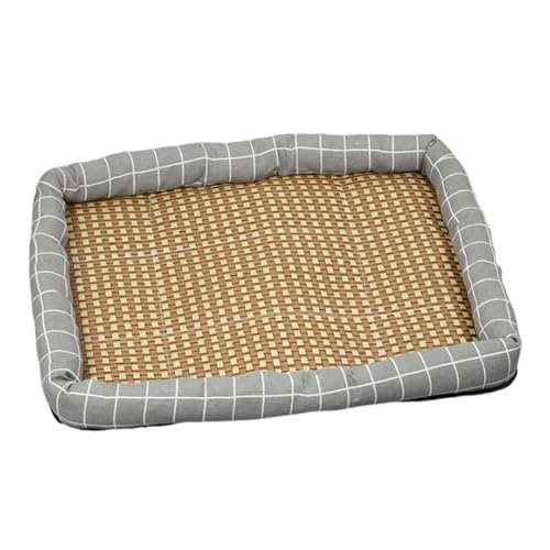 Dualoai Kühlende Haustiermatte Haustiere Eismatte Matte Schlafbett Welpenunterlage Waschbar Tragbares Hundekissen 40cm X 30cm Sommermatratze Haustierunterlage, GRAU von Dualoai