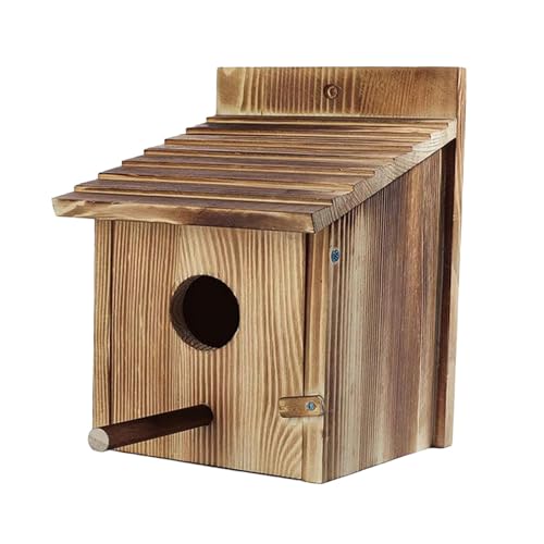 Dualoai Vogelhäuschen Aus Holz, Vogelhäuschen für Draußen Zur Gartenbeobachtung, für Kinder Und Erwachsene von Dualoai