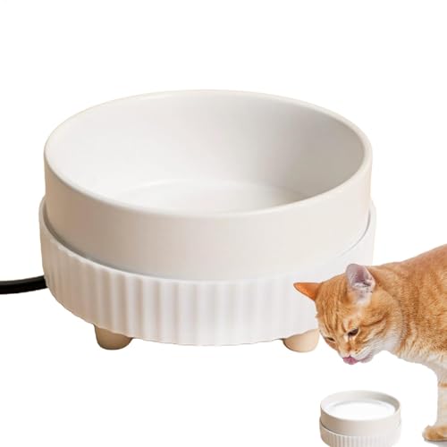 350 Ml Beheizter Wassernapf Für Hunde - Beheizter Futternapf Für Haustiere, Per USB Wiederaufladbarer Warmwassernapf, Haustierspender Für Hunde, Katzen, Kaninchen, Hühner, Enten, Eichhörnchen von Dubbulon