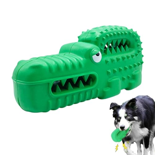 Dubbulon Gummi -Alligator -Hundespielzeug, Gummi -Alligator -Hund Kauenspielzeug - Quietschende Hundeausbildung Spielzeug - Haustierspielgerät für Zähnereinigung, Welpentraining -Kauwerkzeuge mit von Dubbulon