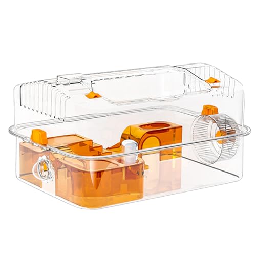 Dubbulon Hamstergehege - Oben Offenes Tiergehege - Dekorativer Durchsichtiger Aktivitätsbereich mit Futterspender und Laufrad Dubbulon Hamstergehege - Oben Offenes Tiergehege - Dekorativer Durchsichtiger Aktivitätsbereich mit Futterspender und Laufrad von Dubbulon