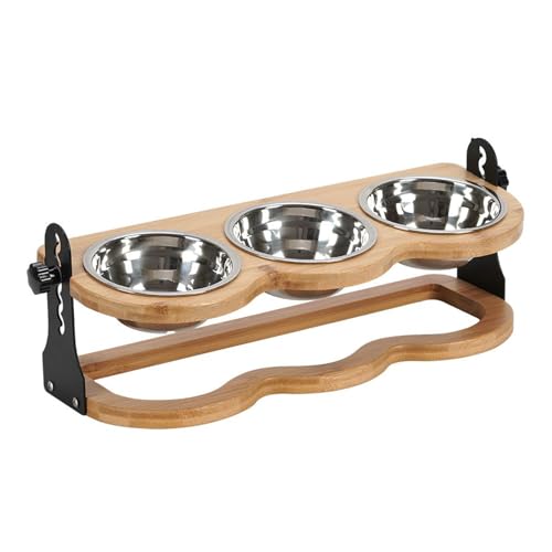 Dubbulon Hunde Fressnapf Erhöht | Hundefutter Napf Ständer Hoch | Trinknapf Und Geneigter Leckerli Spender Höhenverstellbares Schalenset Mit 3 Schalen Für Füttern Und Trinken Dubbulon Hunde Fressnapf Erhöht | Hundefutter Napf Ständer Hoch | Trinknapf Und Geneigter Leckerli Spender Höhenverstellbares Schalenset Mit 3 Schalen Für Füttern Und Trinken von Dubbulon