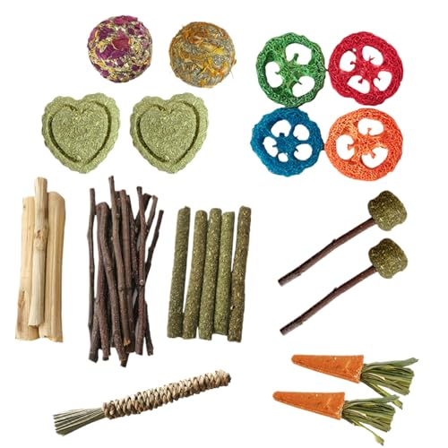 Dubbulon Kaninchen Nageholz - Holzsnacks Kleintier Zahnpflege-Spielzeug - Kauspielzeug Für Sichere Chinchilla Zahnpflege Und Beschäftigungsspielzeug Zur Aktivitätsförderung Dubbulon Kaninchen Nageholz - Holzsnacks Kleintier Zahnpflege-Spielzeug - Kauspielzeug Für Sichere Chinchilla Zahnpflege Und Beschäftigungsspielzeug Zur Aktivitätsförderung von Dubbulon