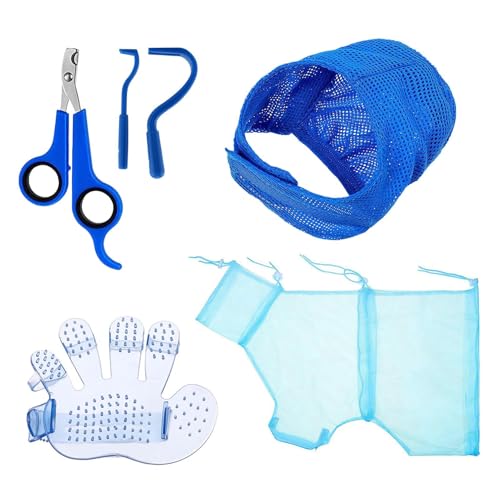 Dubbulon Katzen Bade Tasche | 5 Teile Kitten Pflegeset Mit Zecken Entferner | Einstellbare Krallenpflege Mit Zeckenentferner Für Kleintiere Katzen Welpen Dubbulon Katzen Bade Tasche | 5 Teile Kitten Pflegeset Mit Zecken Entferner | Einstellbare Krallenpflege Mit Zeckenentferner Für Kleintiere Katzen Welpen von Dubbulon