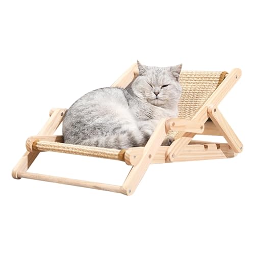 Dubbulon Katzensofa, Sisal-Katzenstuhl,Katzensofa, Katzenkratzer, kratzfestes Design - Sisal Pad Scratchers, faltbares Katzenbett für kleine, mittelgroße und große Katzen im Innenbereich von Dubbulon