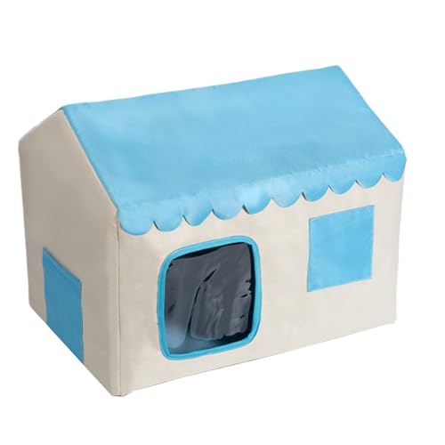 Dubbulon Kühlendes Hundehaus - Unterschlupf für Streunerkatzen | Geschlossenes Haus Für Haustierzubehör Innenbereich Außenbereich Garten Rasen Hof Terrasse Balkon Ganzjährig Kleine Hunde Dubbulon Kühlendes Hundehaus - Unterschlupf für Streunerkatzen | Geschlossenes Haus Für Haustierzubehör Innenbereich Außenbereich Garten Rasen Hof Terrasse Balkon Ganzjährig Kleine Hunde von Dubbulon