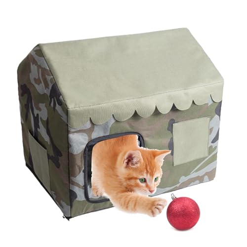 Dubbulon Kühlendes Katzenhaus - Katzensommerhaus - Geschlossenes Haus Für Haustierzubehör Innenbereich Außenbereich Garten Rasen Hof Terrasse Balkon Ganzjährig Kleine Hunde Dubbulon Kühlendes Katzenhaus - Katzensommerhaus - Geschlossenes Haus Für Haustierzubehör Innenbereich Außenbereich Garten Rasen Hof Terrasse Balkon Ganzjährig Kleine Hunde von Dubbulon