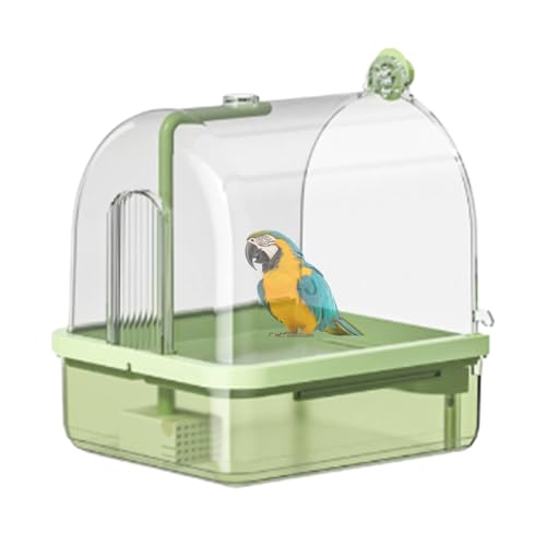 Dubbulon Vogelbad Für Käfig - Badeplatz Für Wellensittiche - Stand mit 2 Duschfunktionen Knabbersicheres Automatisches Bad Sitzstange Für Innen & Außen Dubbulon Vogelbad Für Käfig - Badeplatz Für Wellensittiche - Stand mit 2 Duschfunktionen Knabbersicheres Automatisches Bad Sitzstange Für Innen & Außen von Dubbulon