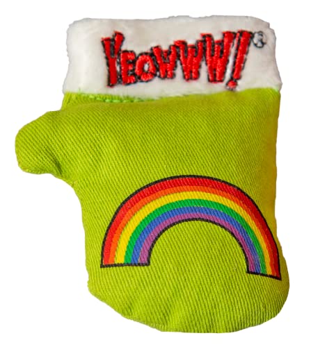 Duckyworld Yeoww Kitten Mitten - Green Katzenspielzeug mit Katzenminze von Duckyworld