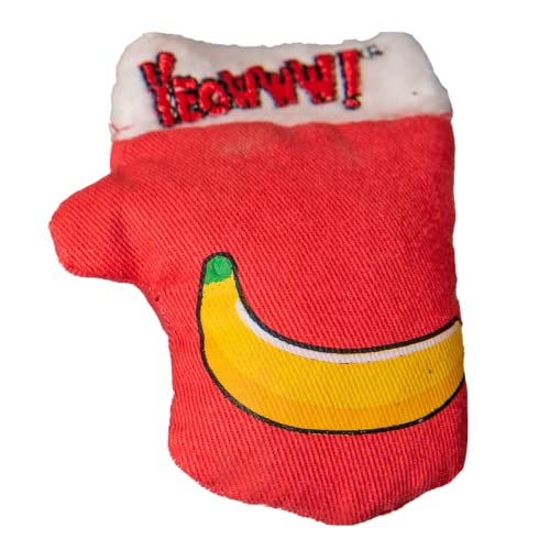 Duckyworld Yeoww Kitten Mitten - Red Katzenspielzeug mit Katzenminze von Duckyworld