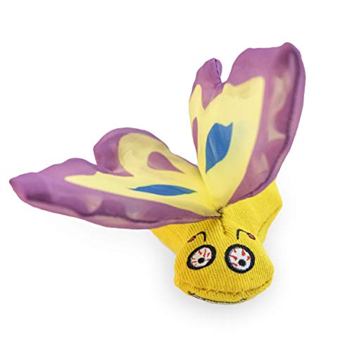 Duckyworld YeowwButterfly Purple Katzenspielzeug mit Katzenminze, 200 g von YEOWWW