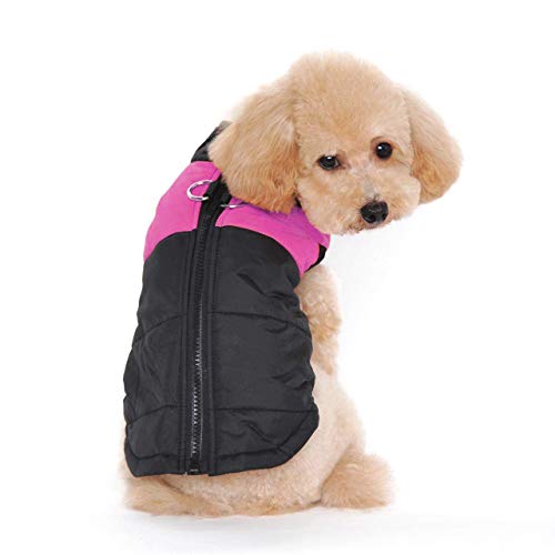 Ducomi St. Moritz Hundemantel mit Haken, für den Winter, Daunenjacke für Hunde, Größe: Klein, Mittel und Groß, Wasserdicht, für den Winter (3XL, Pink) von Ducomi