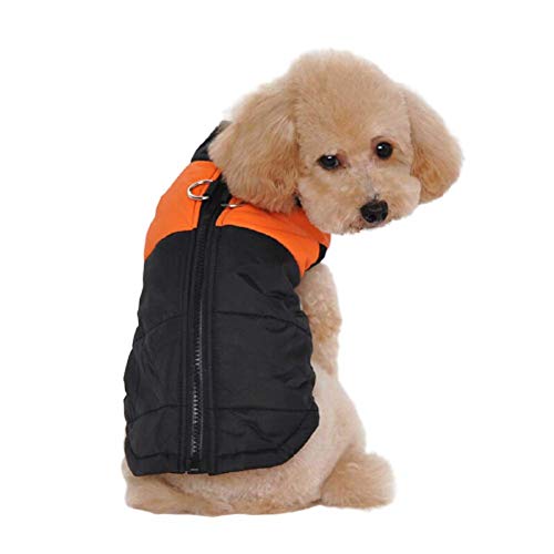 Ducomi St. Moritz Hundemantel mit Haken, für den Winter, Daunenjacke für Hunde, Größe: Klein, Mittel und Groß, Wasserdicht, für den Winter (4XL, Orange) von Ducomi