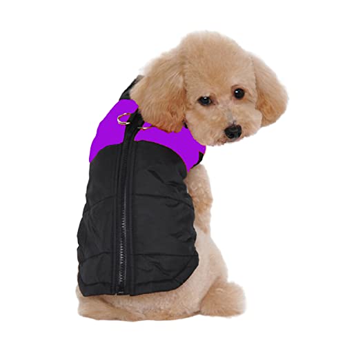 Ducomi St. Moritz Hundemantel mit Haken, für den Winter, Daunenjacke für Hunde, Größe: Klein, Mittel und Groß, Wasserdicht, für den Winter (4XL, Purple) von Ducomi