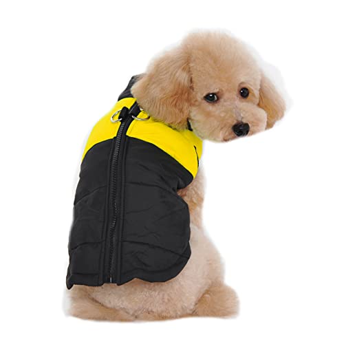 Ducomi St. Moritz Hundemantel mit Haken, für den Winter, Daunenjacke für Hunde, Größe: Klein, Mittel und Groß, Wasserdicht, für den Winter (4XL, Yellow) von Ducomi