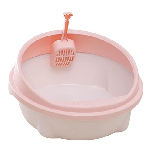 Duiaynke Katzentoilette Sandbox Katzentoilette Katzentoilette Behälter Bettpfanne Privatsphäre Haustier Katzentoilette für kleine Kätzchen Katzen Leicht zu reinigen (Rosa) von Duiaynke