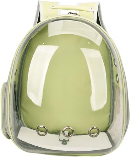 Duiaynke Katzentragerrucksack, Hunde-Wanderrucksack, Tragetasche mit verstellbarem Schultergurt, Reisetasche, Haustier-Reisetasche (grün) von Duiaynke