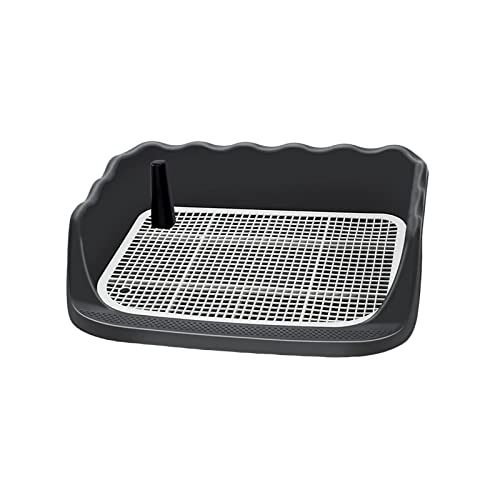 Duiaynke Pet Dog Toilet Dog Potty Tray Litter Box Pee Pad Holder for Small and Medium Dogs Cats (Black) von Duiaynke