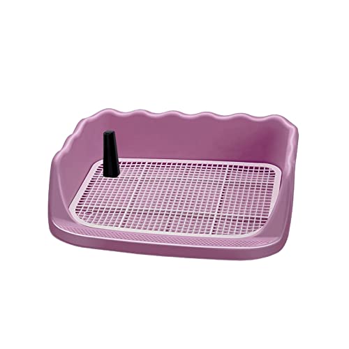 Duiaynke Pet Dog Toilet Dog Potty Tray Litter Box Pee Pad Holder for Small and Medium Dogs Cats (Pink) von Duiaynke