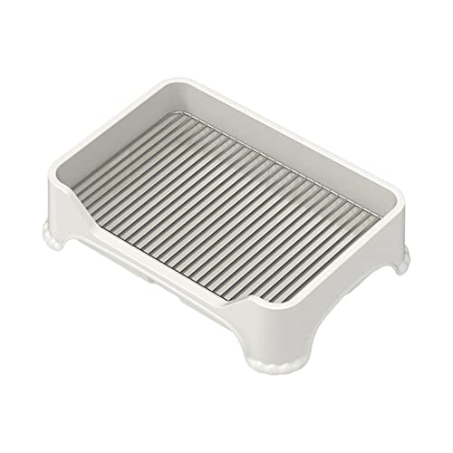 Duiaynke Pet Dog Toilet Puppy Potty Tray Anti Splashing Portable Dog Potty Tray Outdoor Puppy Litter Box Cleaning Tool (White) von Duiaynke