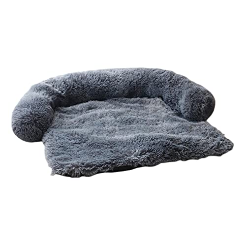 Duiaynke Self Pet atmungsaktive waschbare Decke, Sofa, Matratze, Welpensofa, luxuriöses Haustierkissen für Katzen, Hunde, Kaninchen (M, Dunkelgrau) von Duiaynke