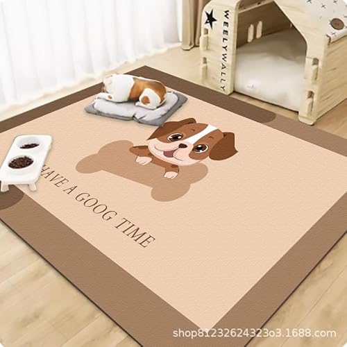 Duidy Hund Katze Bett Matte, Haustier Decke für kleine Hunde Blatt Katze Bett Weiche Flache Haustier Kissen Bettwäsche Welpen Decke (100 * 120cm,Dog Bone) von Duidy