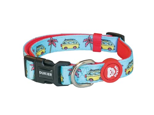 DUKIER - Hundehalsband, verstellbar, Zubehör für Haustiere aus Neopren, strapazierfähig, California Design, Größe L von Dukier