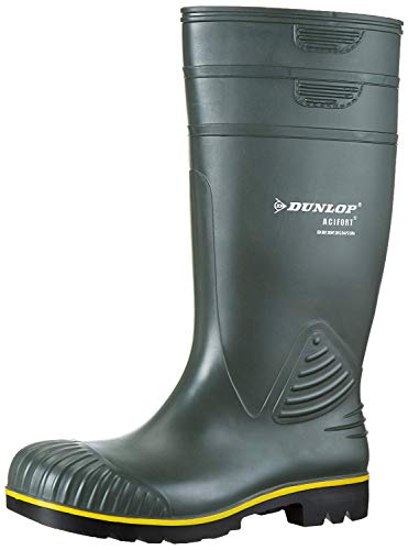 Dunlop B440631 ACIFORT KNIE GROEN 43, Unisex-Erwachsene Langschaft Gummistiefel, Grün (Grün(Groen) 08), 43 EU von DUNLOP